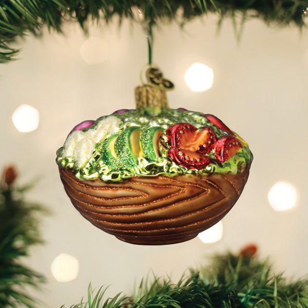 Bowl Of Salad Ornament - themonogram manor 