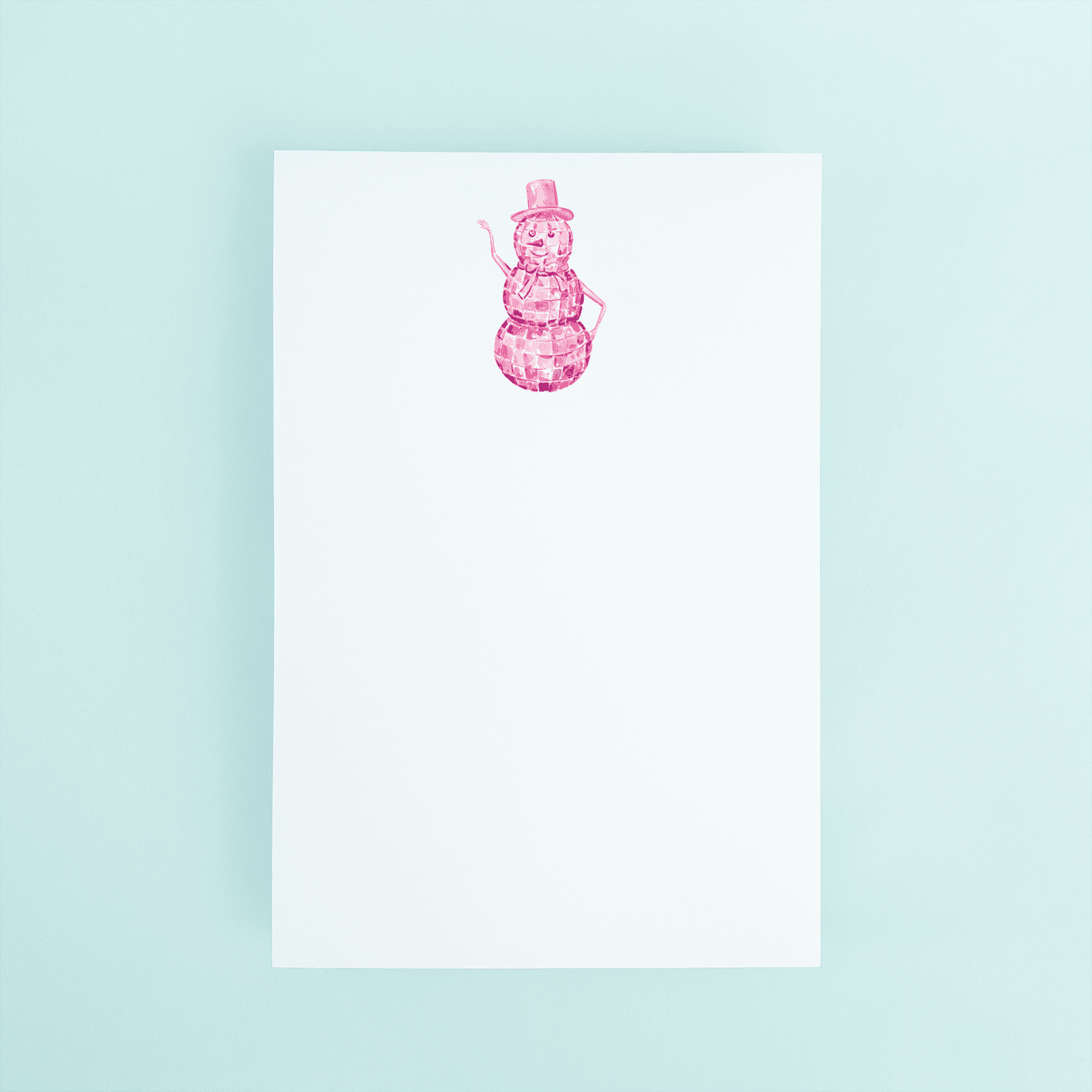 Disco Snowman Notepad - themonogram manor 