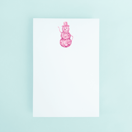 Disco Snowman Notepad - themonogram manor 