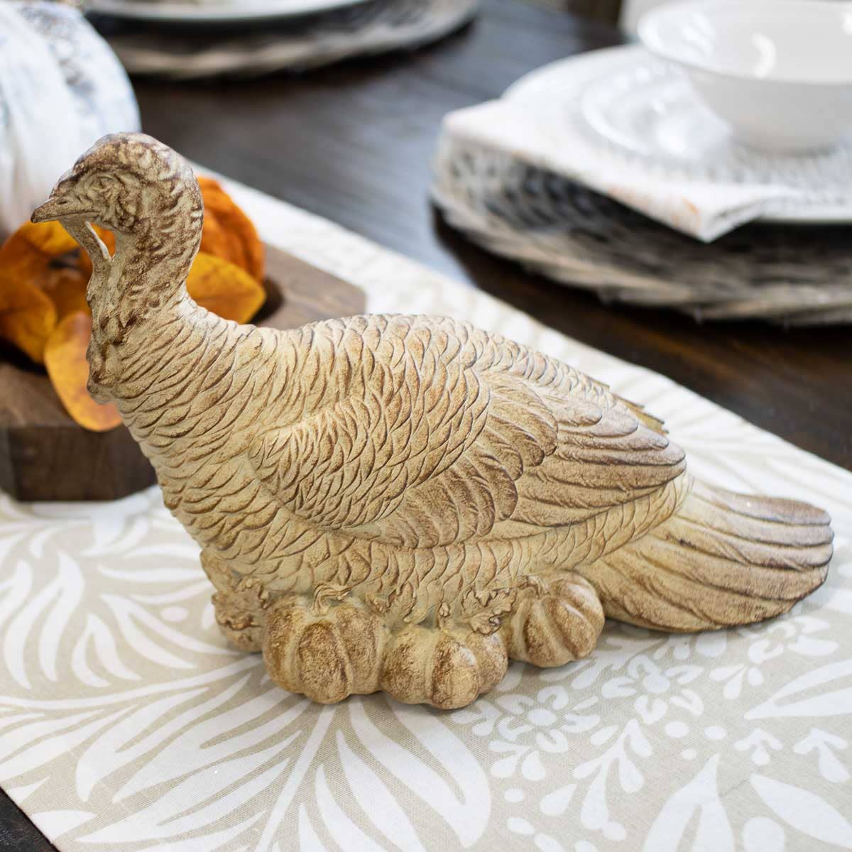 Harvest Gobbler Almond 10.5x7x5 - themonogram manor 