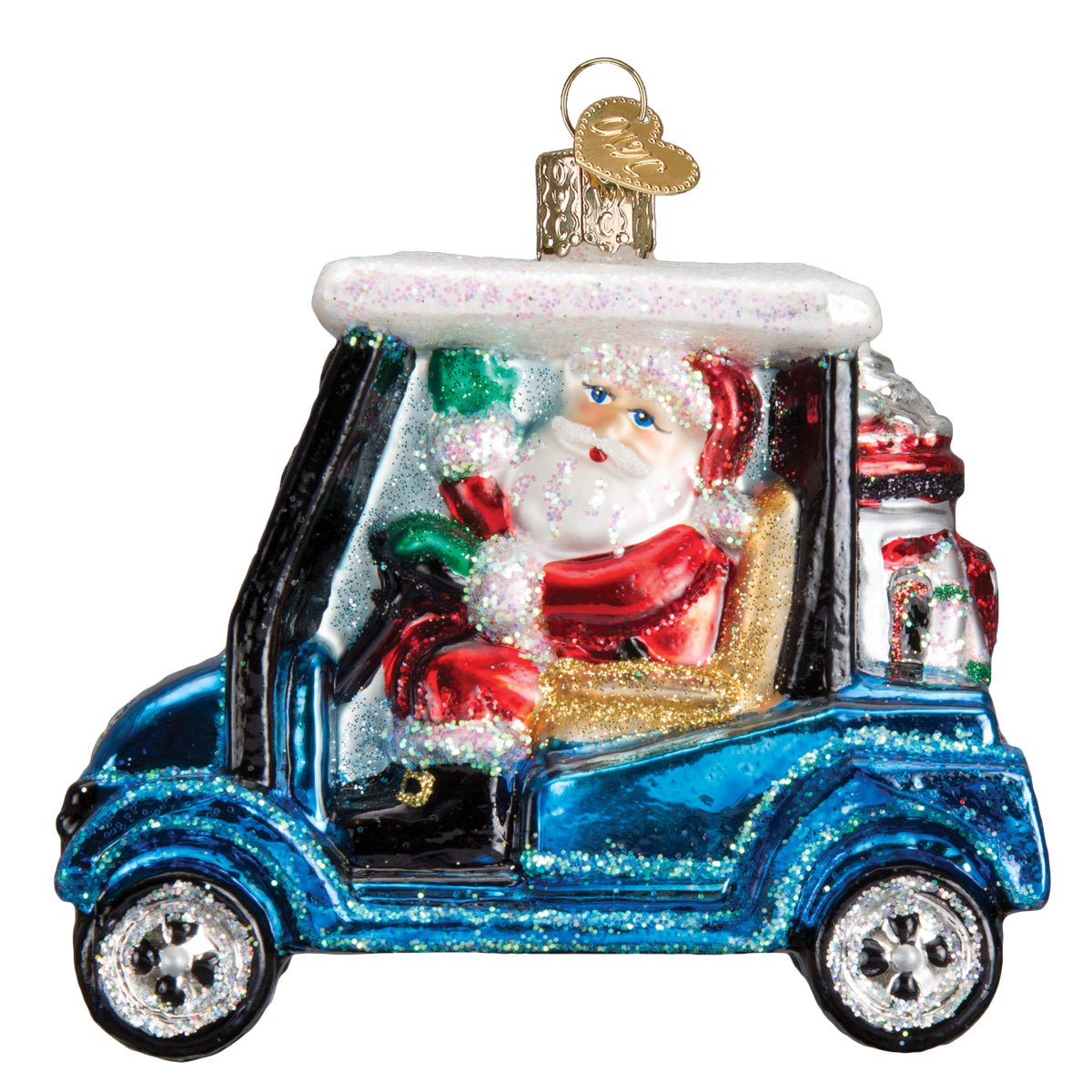 Golf Cart Santa - themonogram manor 