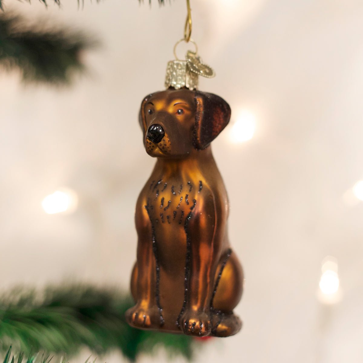 Chocolate Labrador Ornament - themonogram manor 