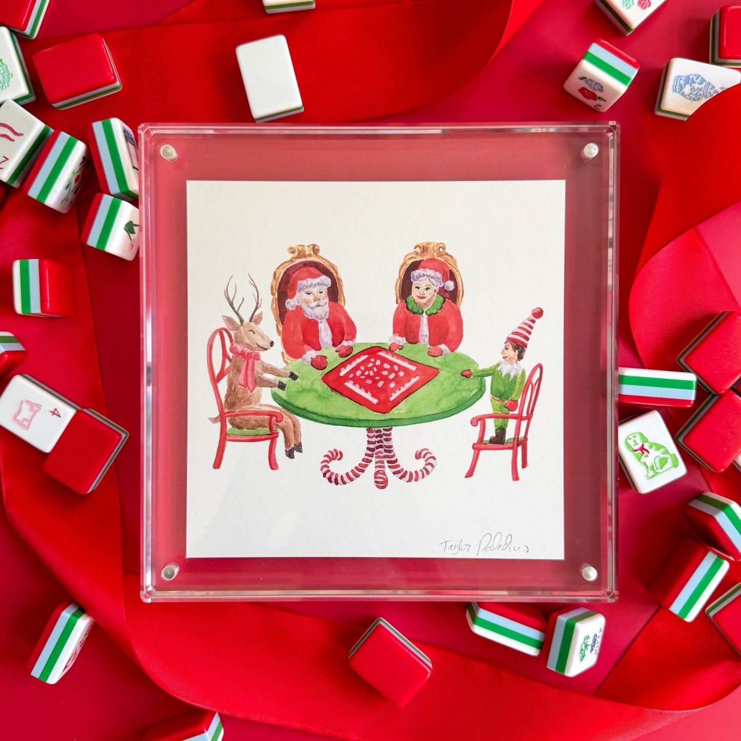 Rockin' Around The Mahjong Table Print - themonogram manor 