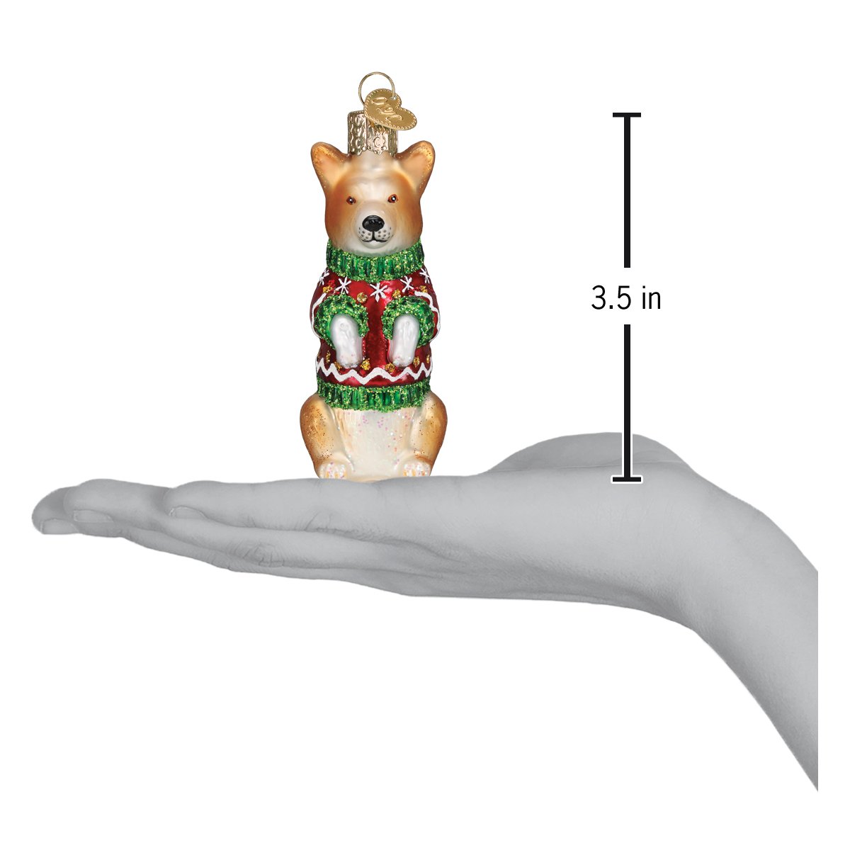 Christmas Corgi Ornament - themonogram manor 