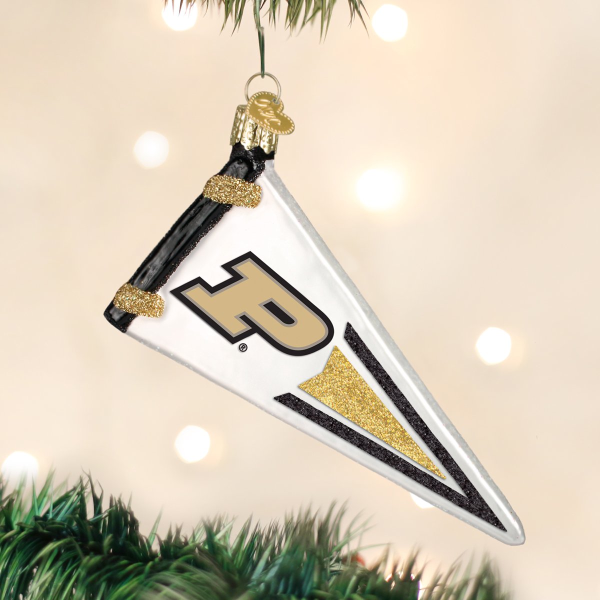 Purdue Pennant Ornament - themonogram manor 