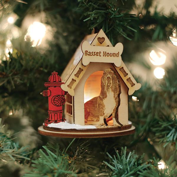 Basset Hound Ornament - #themonogram manor #