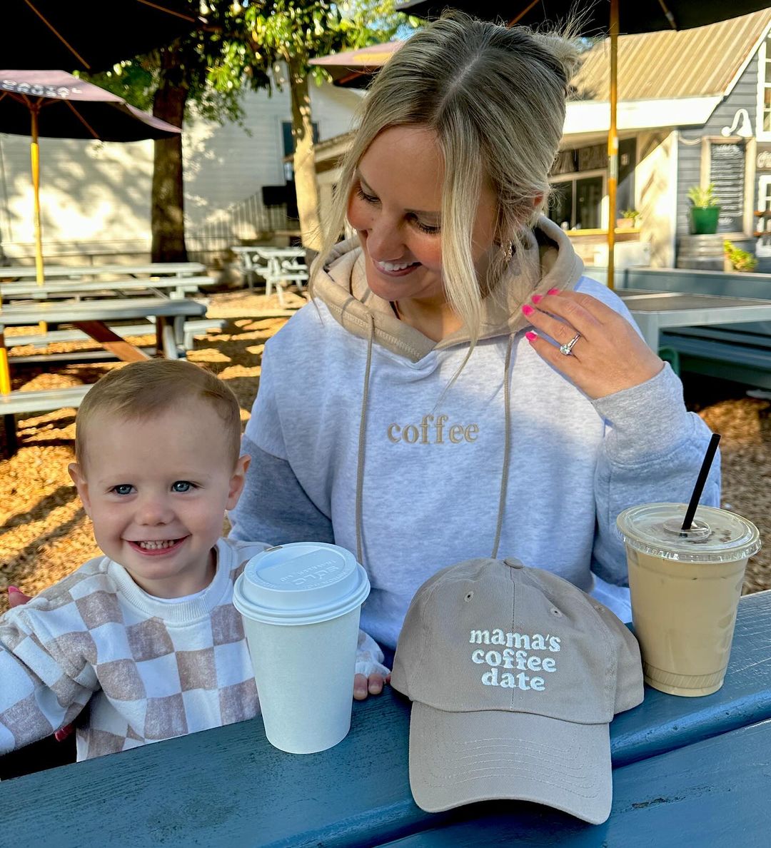Kids 'Mama's Coffee Date' Baseball Hat - themonogram manor 