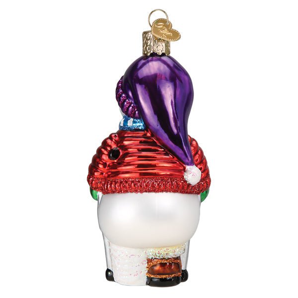 Snowman With Crutches Ornament - themonogram manor 