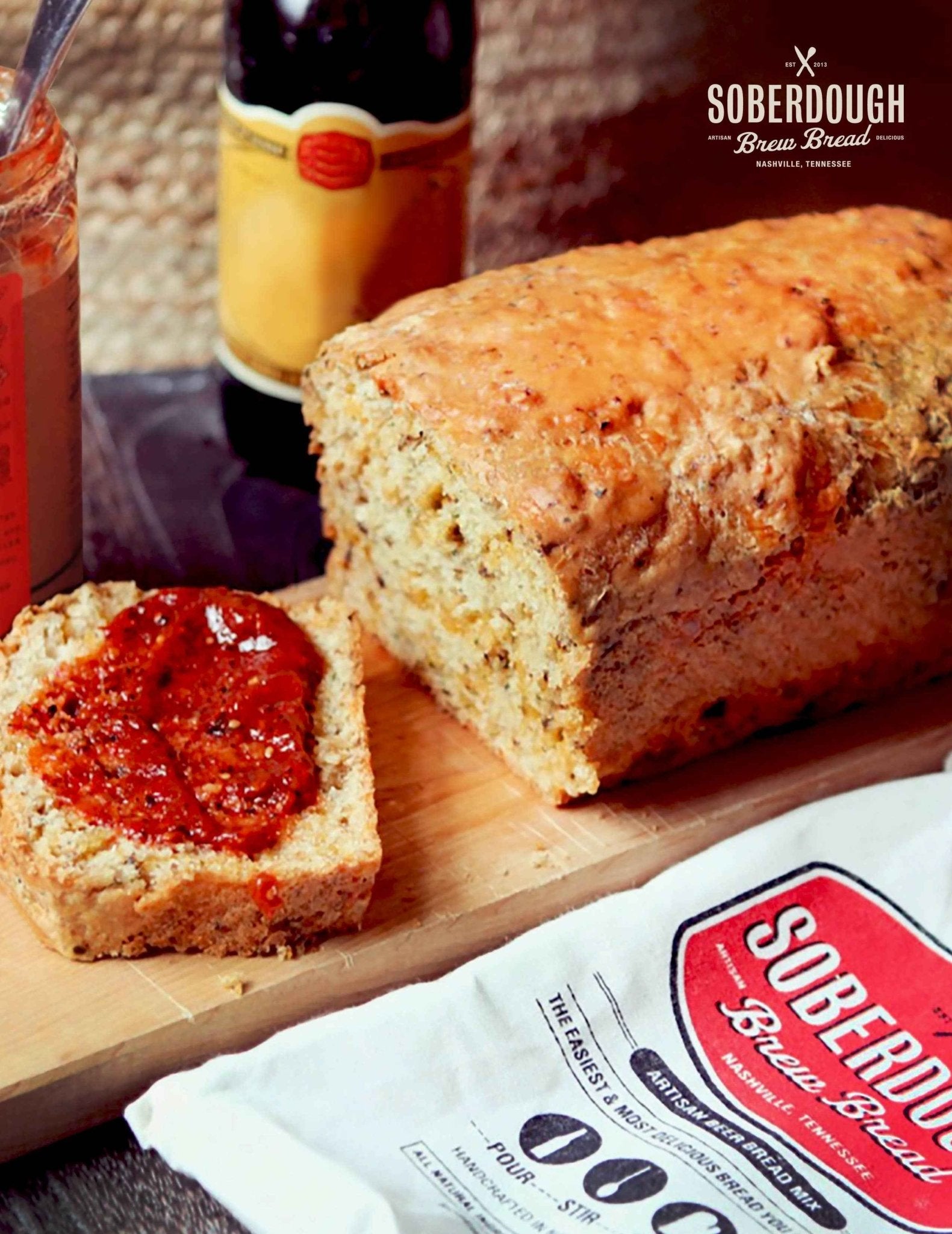 Texas Beer Bread - Hatch Green Chile Cheddar - themonogram manor 