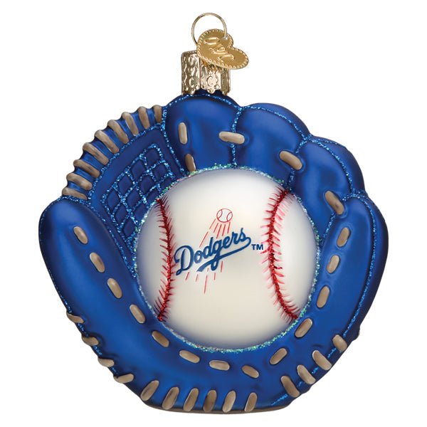 Dodgers Baseball Mitt Ornament - themonogram manor 