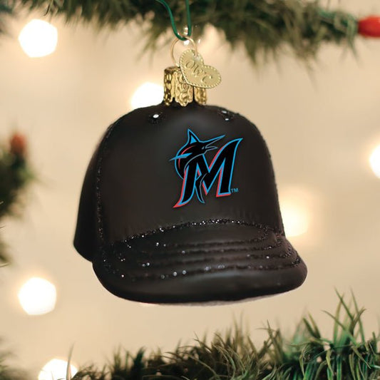 Marlins Baseball Cap Ornament - themonogram manor 