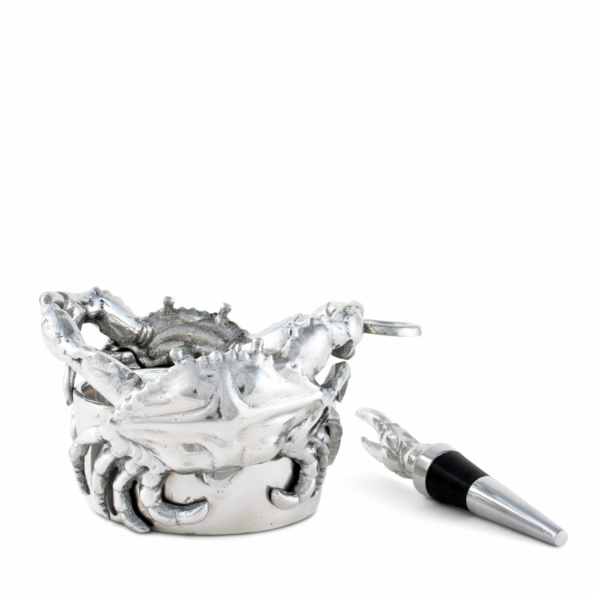 Crab Wine Caddy and Stopper Set - themonogram manor 
