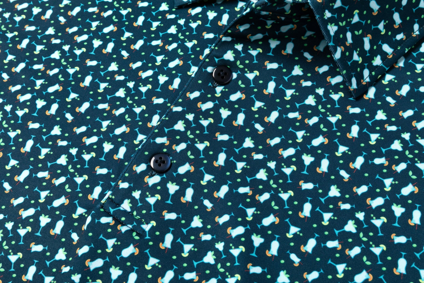 Cocktail Hour Men's Polo - themonogram manor 