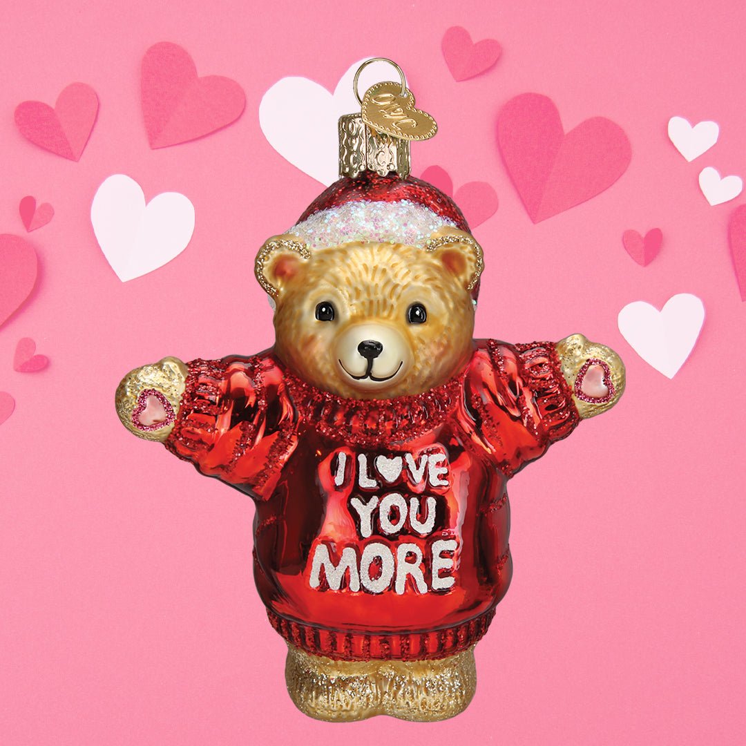 I Love You More Bear Ornament - themonogram manor 