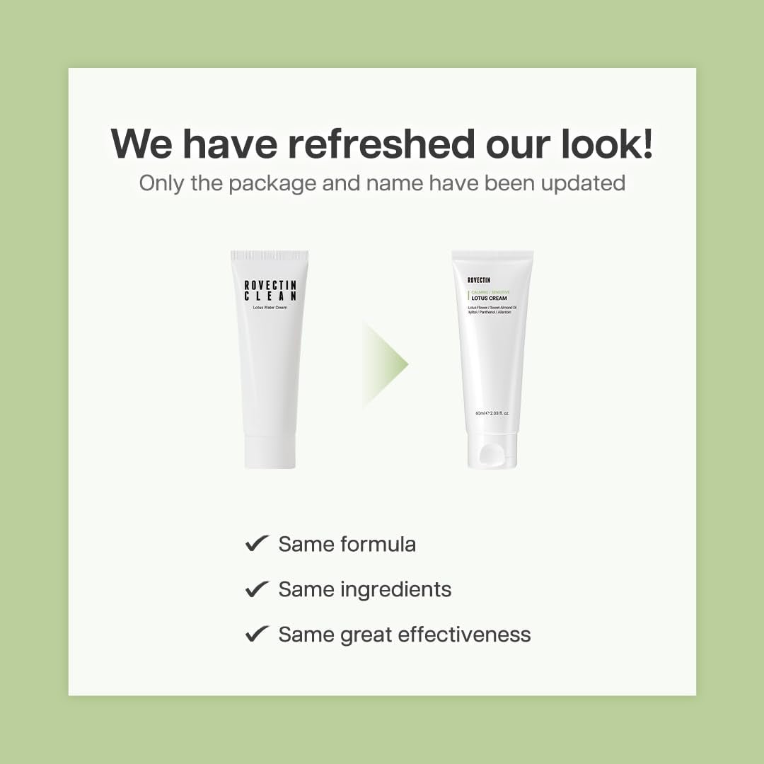 Calming Lotus Water Cream - Lightweight Moisturizer Face Cream for Oily, Combination Skin | 75% Lotus Water Extract for Skin Purifying, Anti-Aging | Vegan Korean Skincare (2.1 Fl.Oz, 60Ml) - themonogram manor 