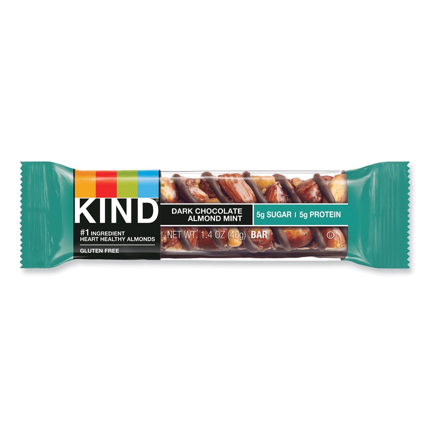 KIND Nuts and Spices Bar, Dark Chocolate Almond Mint, 1.4 oz Bar, 12/Box - themonogram manor 