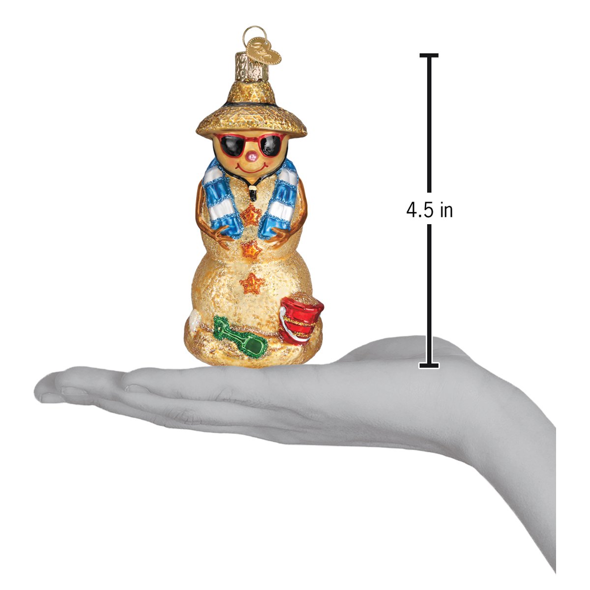 Sand Snowman Ornament - #themonogram manor #