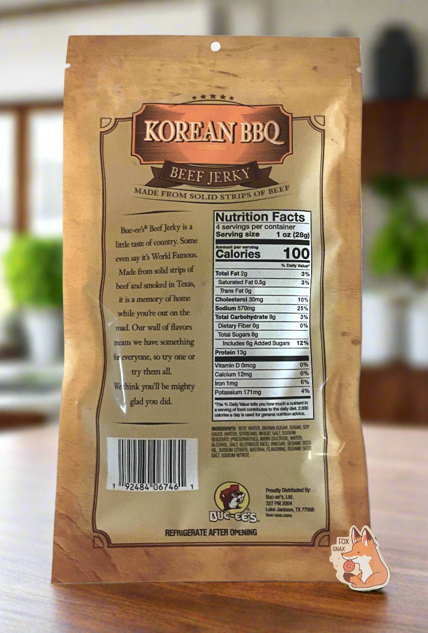 Buc - ee's Korean BBQ Beef Jerky - themonogram manor 