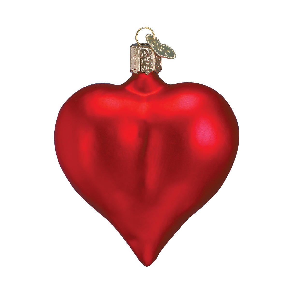 Large Matte Red Heart Ornament - themonogram manor 