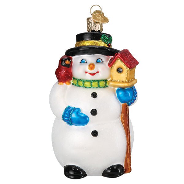 Snowman With Cardinal Ornament - #themonogram manor #