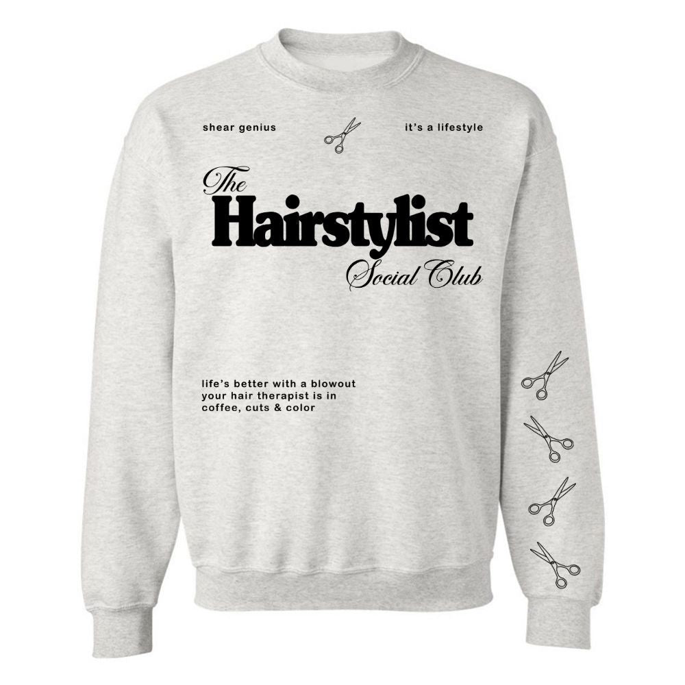 ‘Hairstylist Social Club' Crewneck Sweatshirt - themonogram manor 