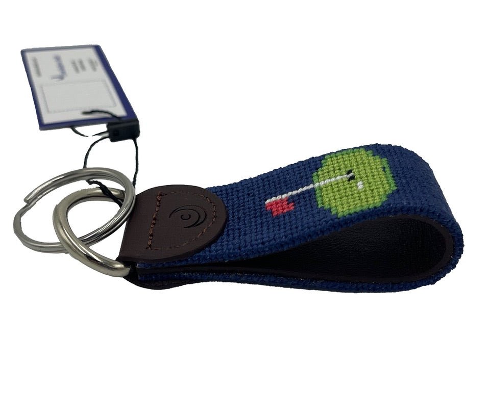 Key Fob - Golf Green Red Tee - themonogram manor 