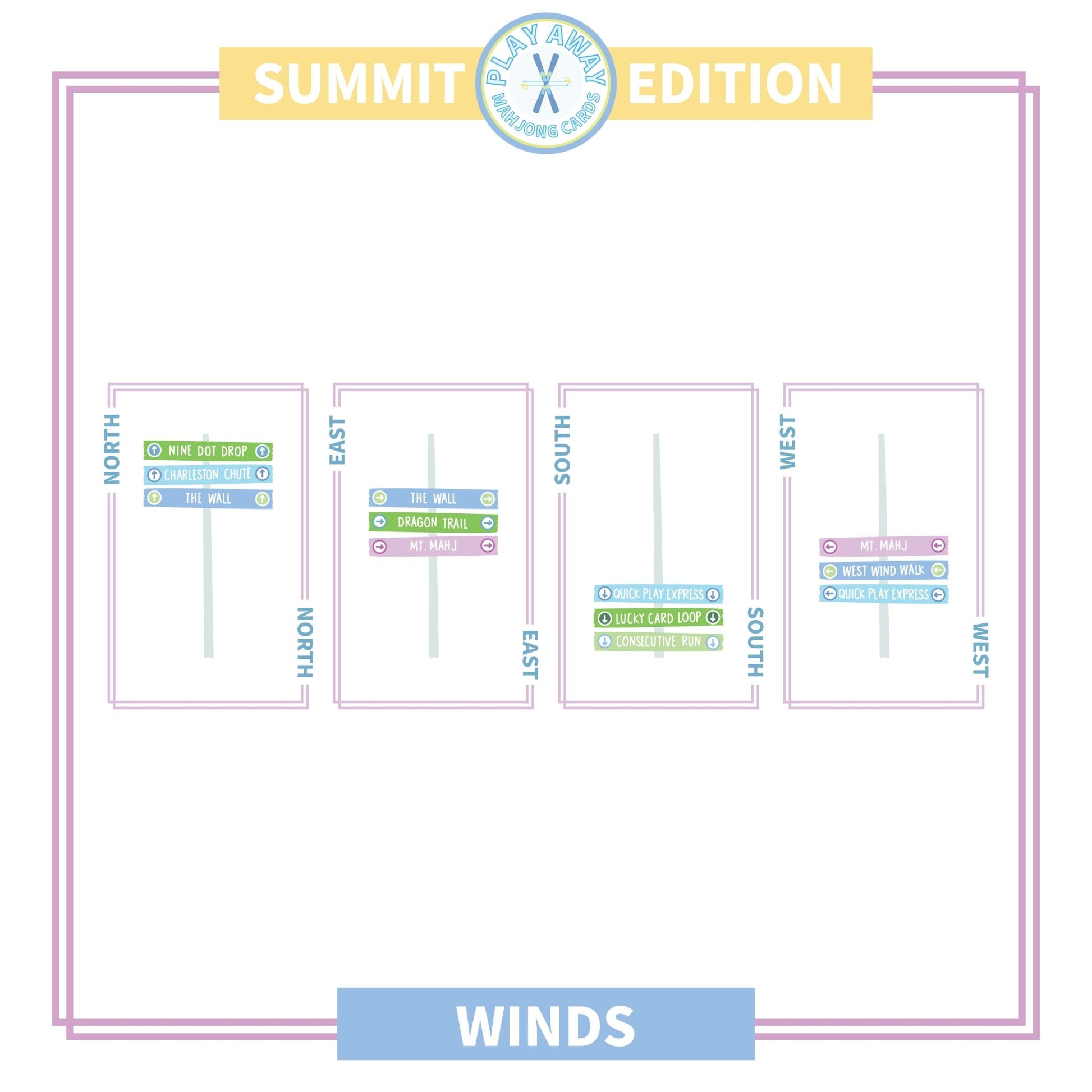 Play Away Mahjong Cards: Summit Edition - themonogram manor 