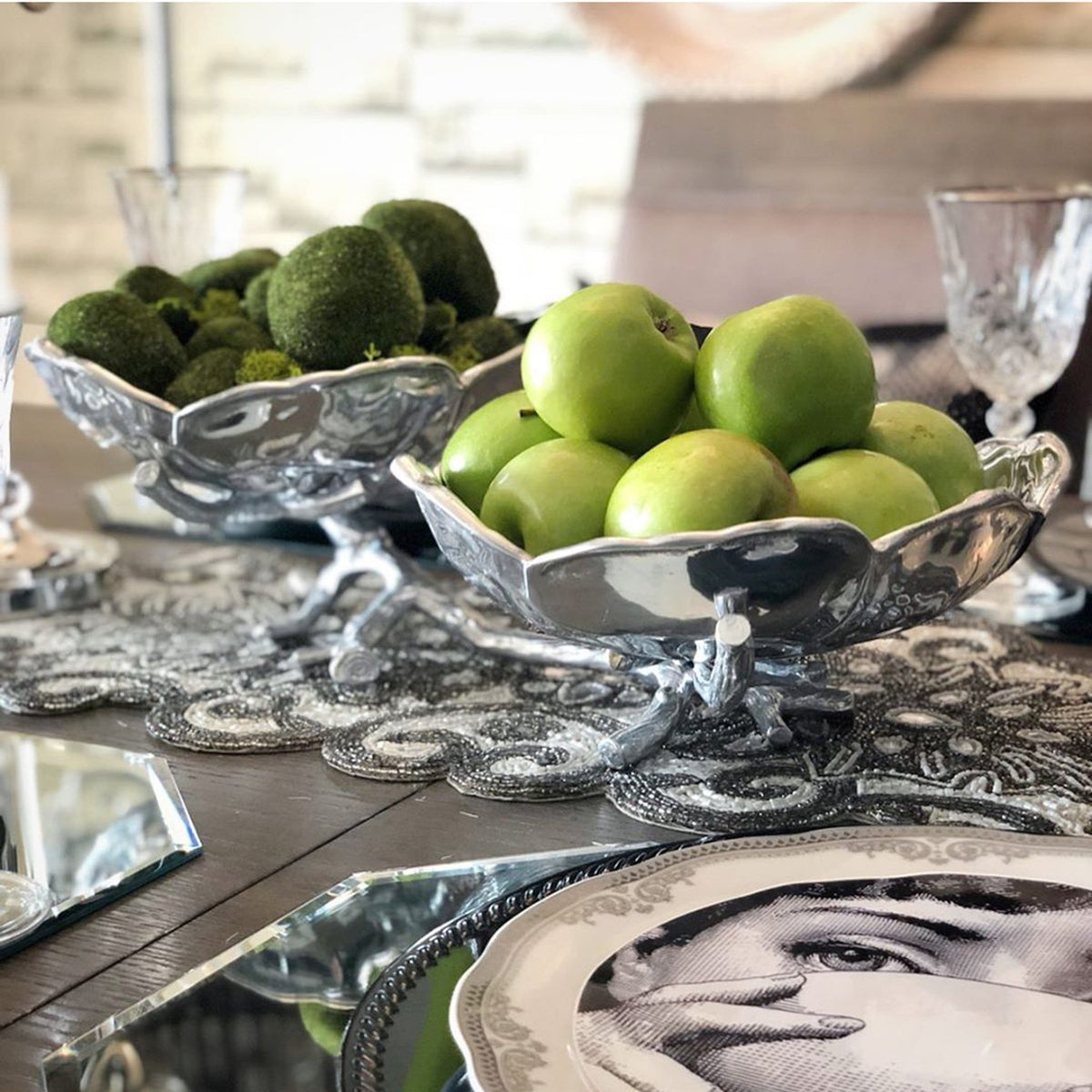 Magnolia 2-Bowl Bowl - themonogram manor 