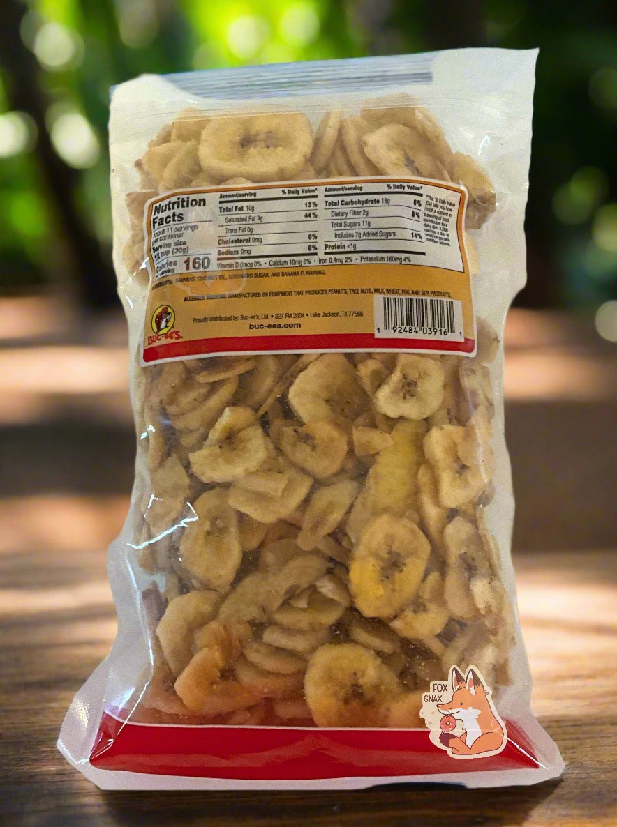 Buc - ee's Sweetened Dried Banana Chips - themonogram manor 