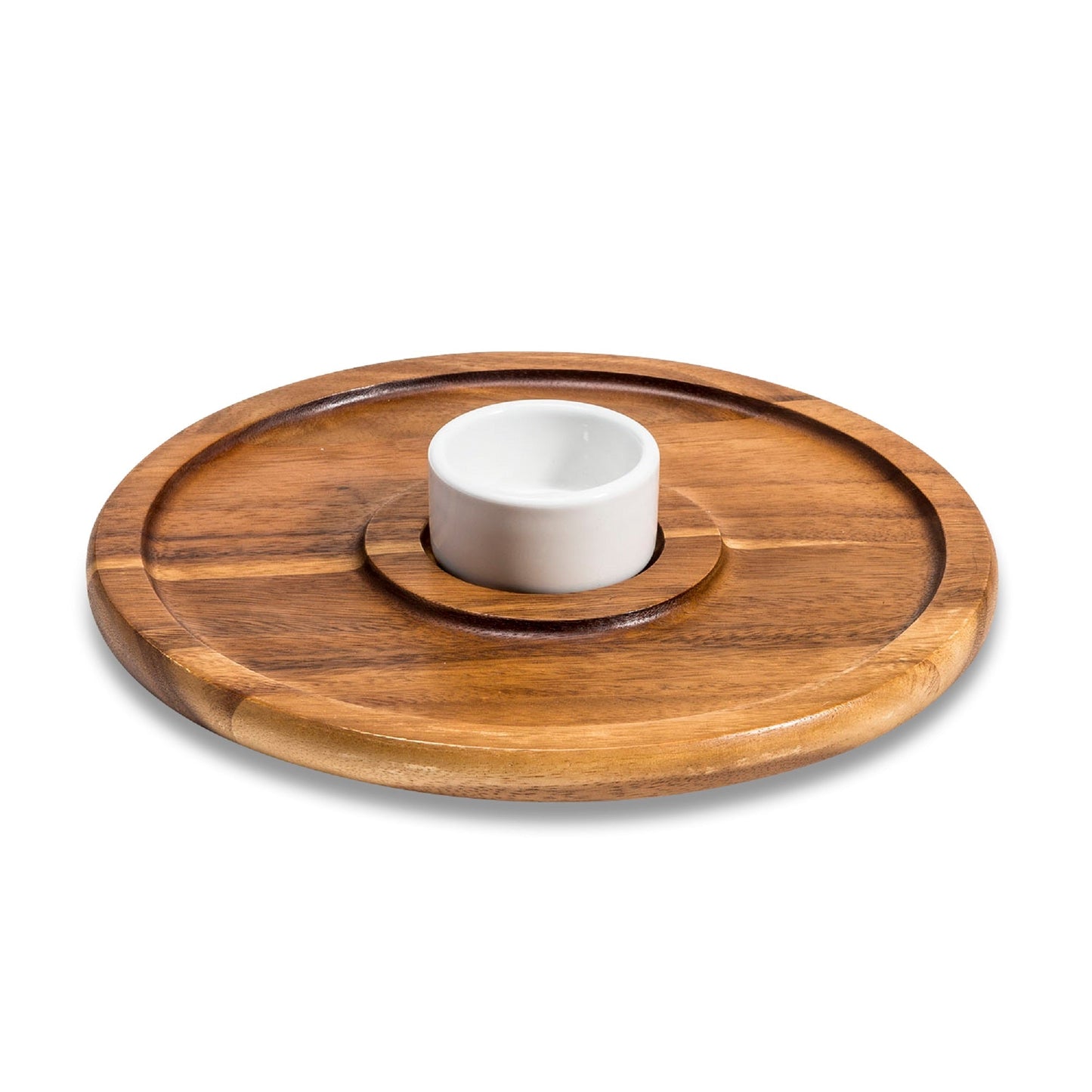 Medium Chip n Dip with Ceramic Bowl - themonogram manor 