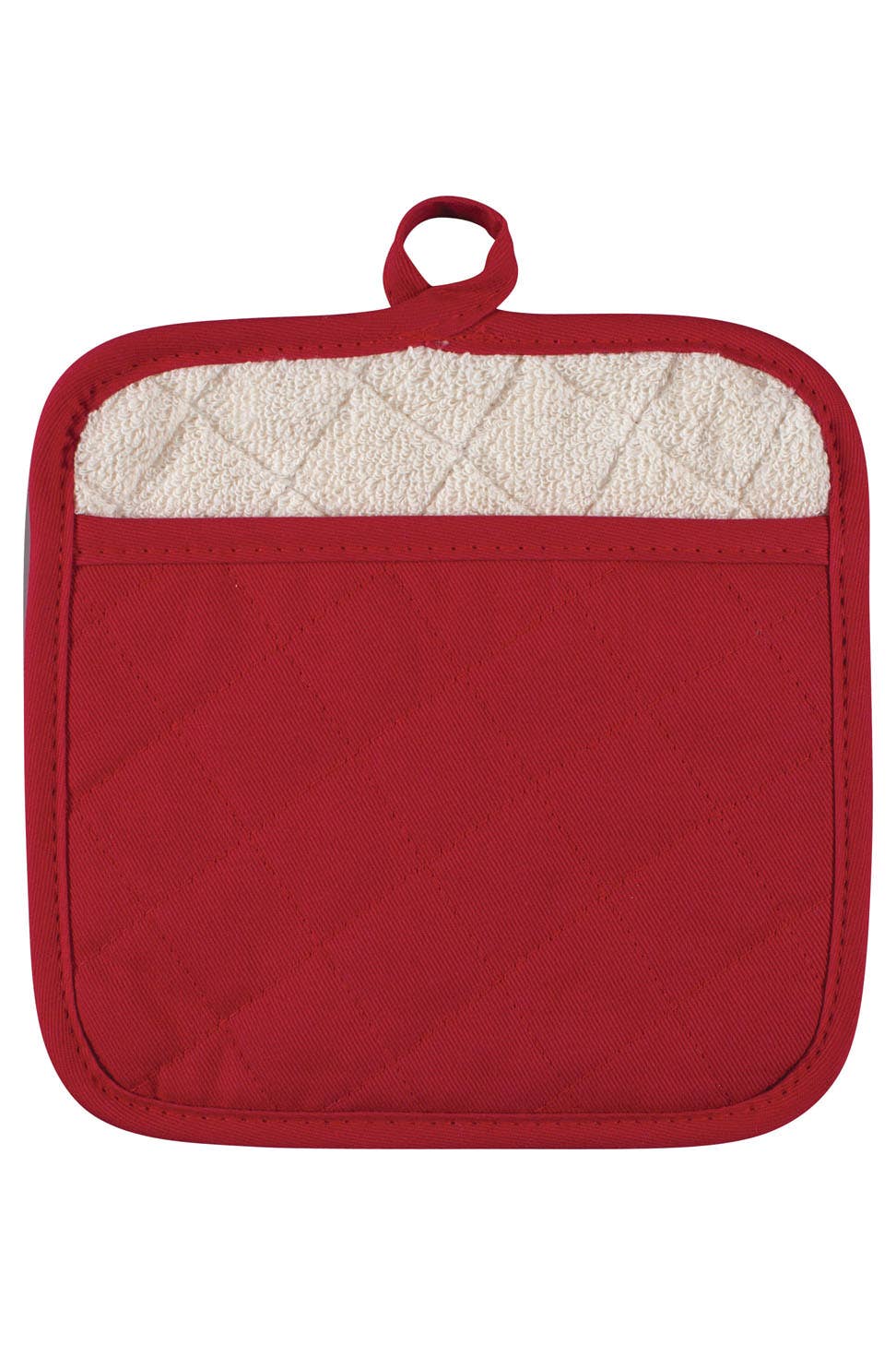KAF Home Solid Terry Lined Pot Mitt - themonogram manor 