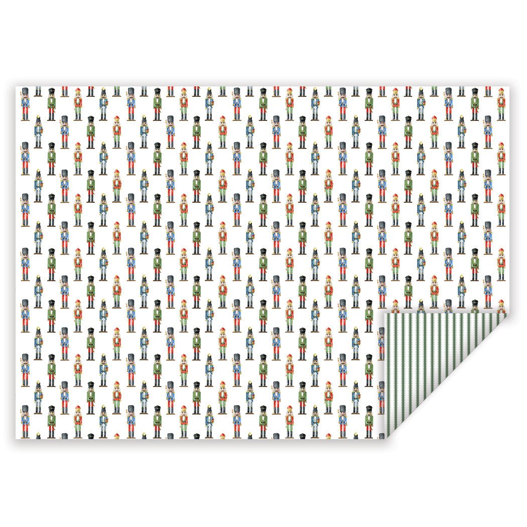 nutcracker stripe wrapping paper - themonogram manor 