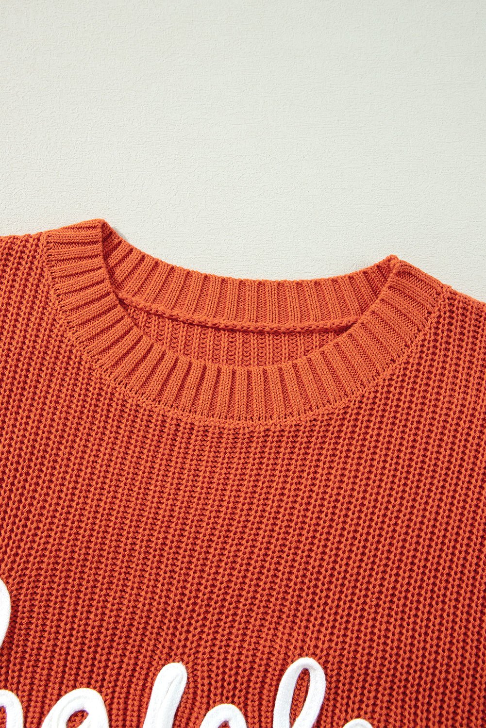 Thanksgiving Long Sleeve Crew Neck Sweater - themonogram manor 