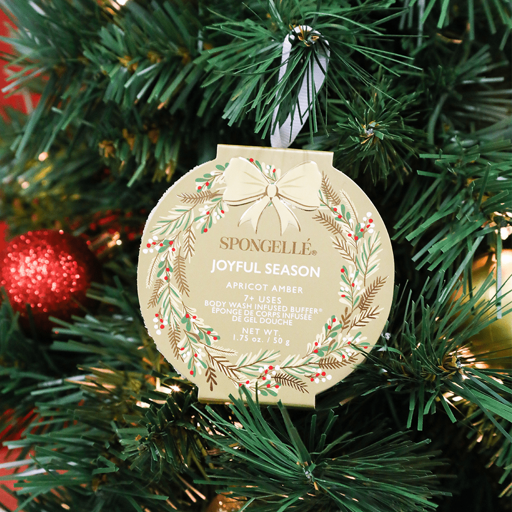 Joyful Season - Apricot Amber | Holiday Wreath - themonogram manor 