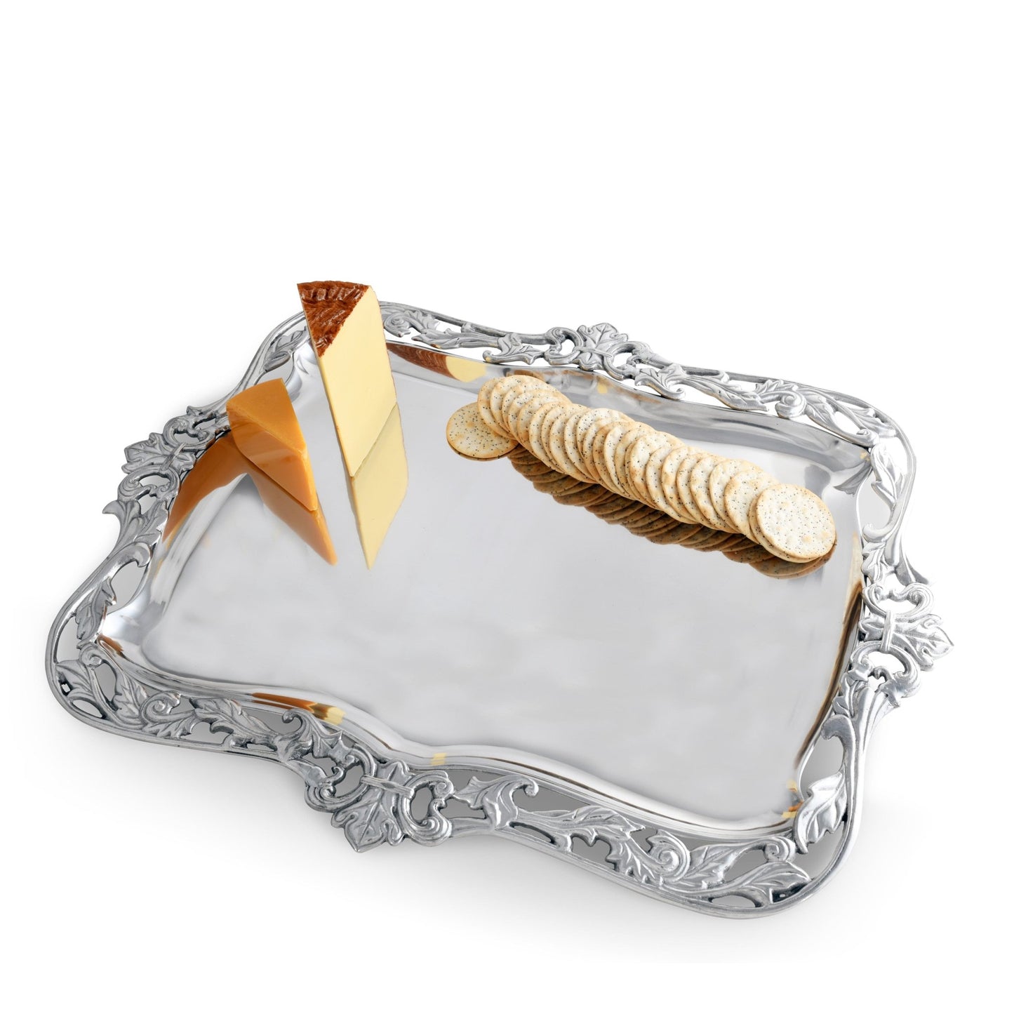 Fleur-De-Lis Acanthus Platter - themonogram manor 