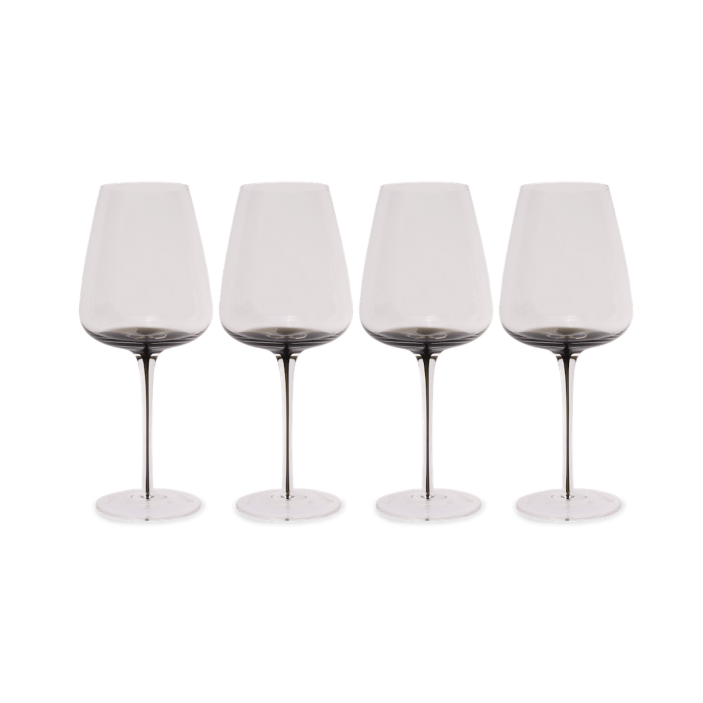 Smoke Stem White Wine Glasses - themonogram manor 