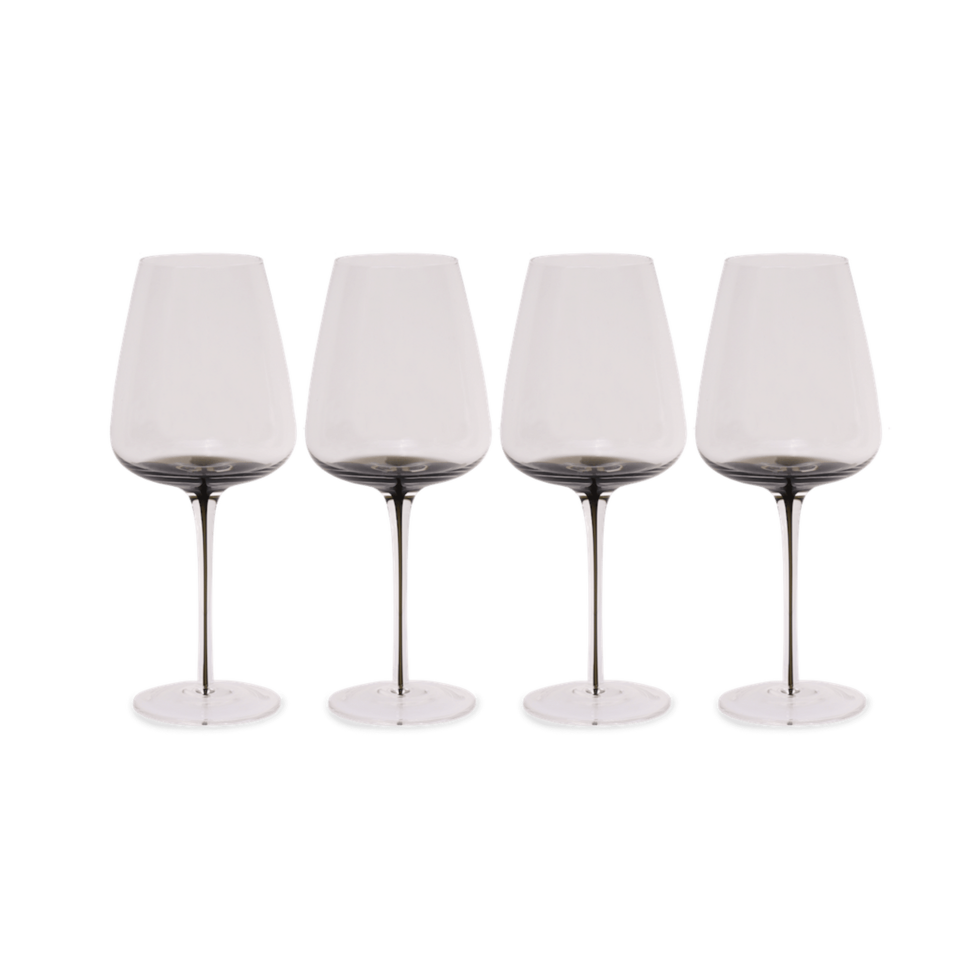 Smoke Stem White Wine Glasses - themonogram manor 