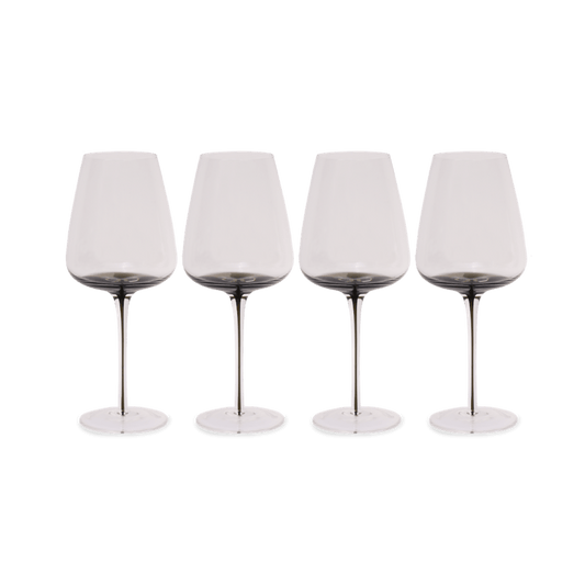 Smoke Stem White Wine Glasses - themonogram manor 