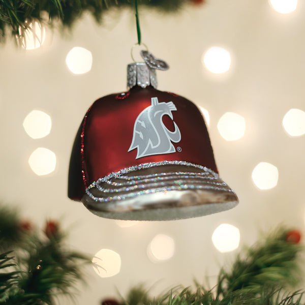 Washington State Baseball Cap Ornament - themonogram manor 