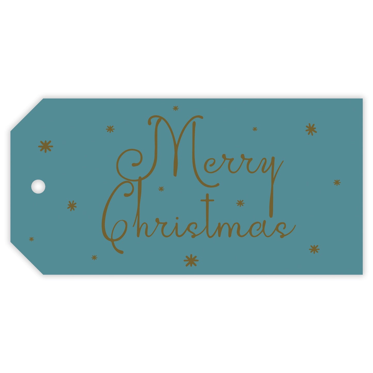 teal christmas drip personalized gift tag - themonogram manor 