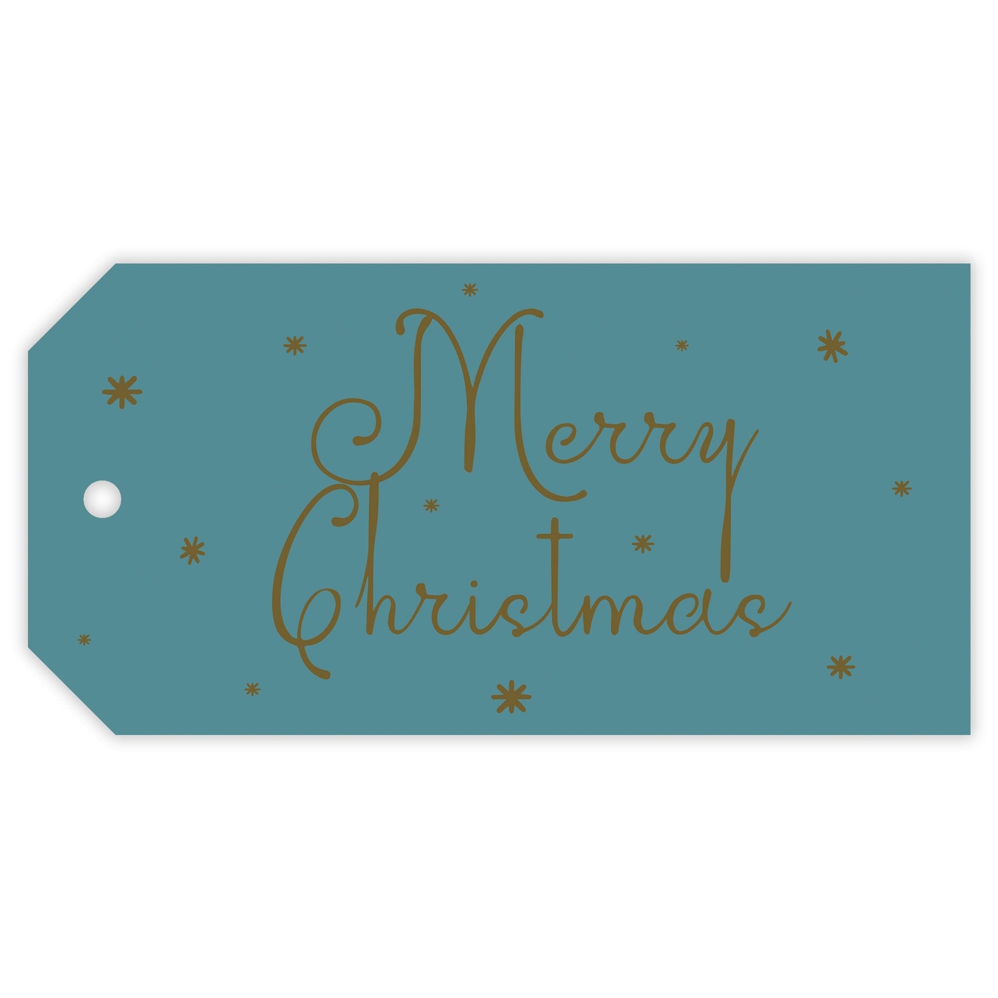 teal christmas drip personalized gift tag - themonogram manor 