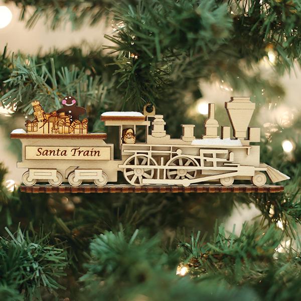 Santa Train Ornament - #themonogram manor #