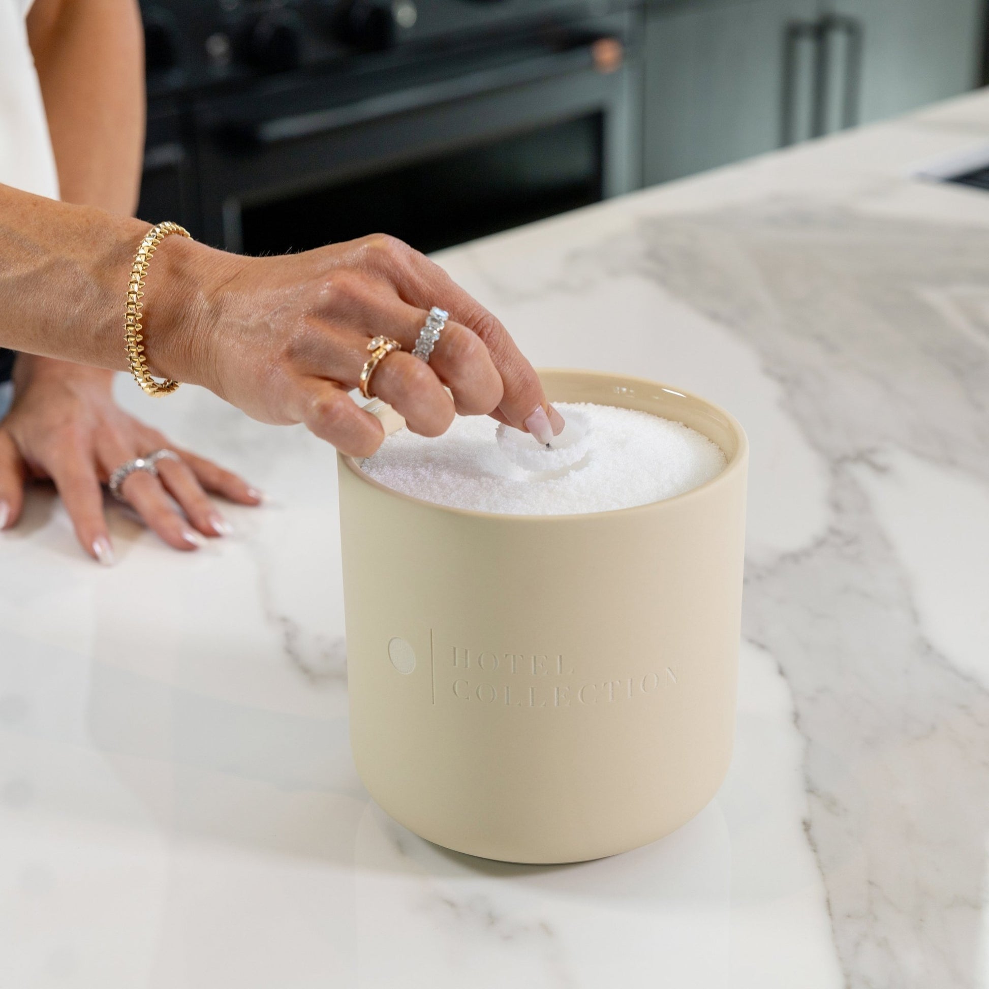 Grande Ceramic Sand Wax Set - themonogram manor 