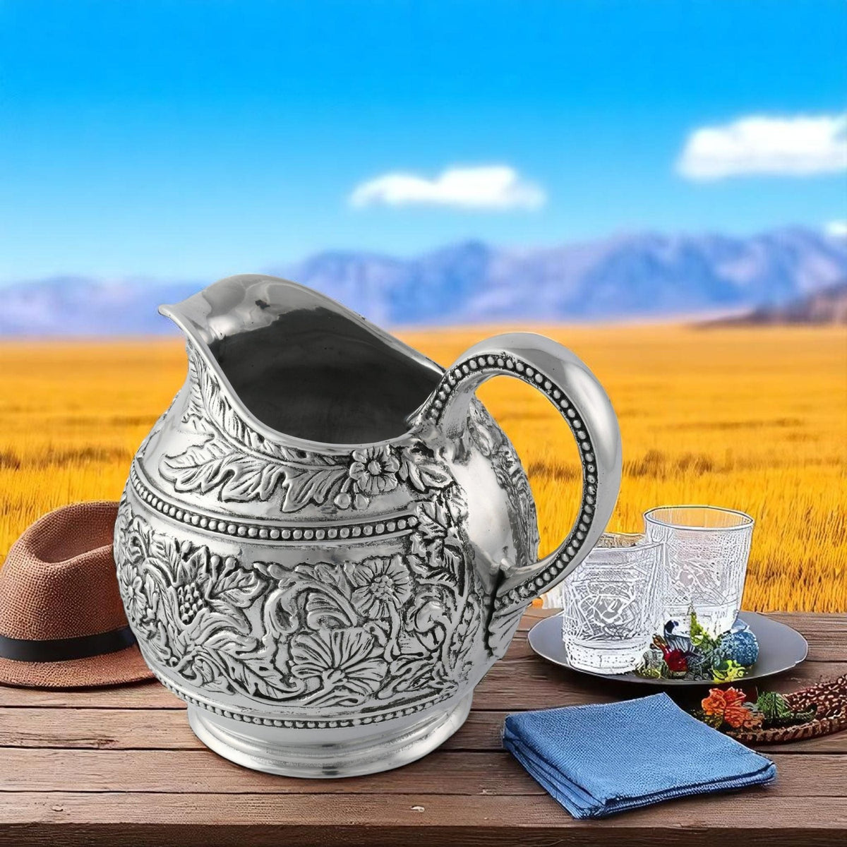 Concho Pattern Pitcher - themonogram manor 