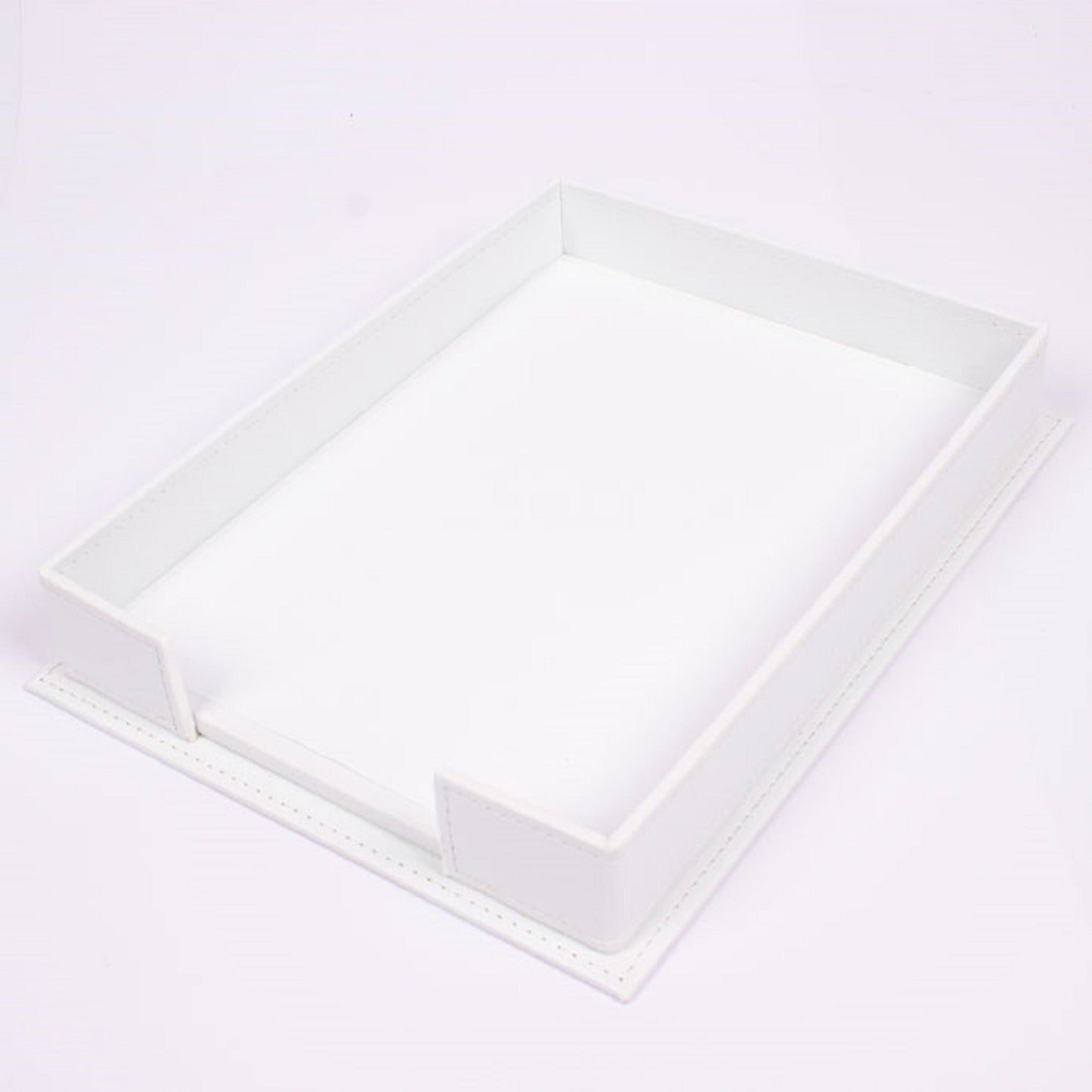 MOOG Luxury Desk Set - Single Document Tray - White - 13 PCS - themonogram manor 