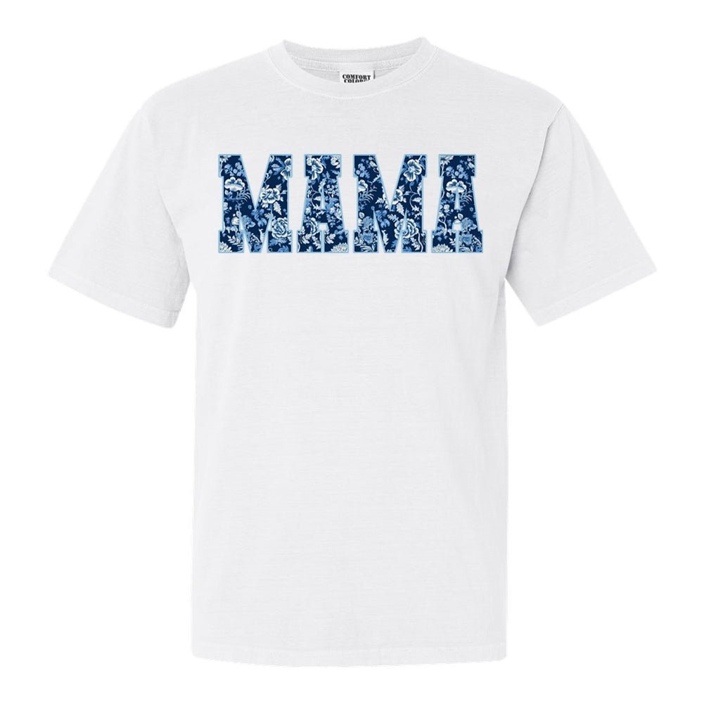 'Blue & White Chinoiserie Mama' T-Shirt - themonogram manor 