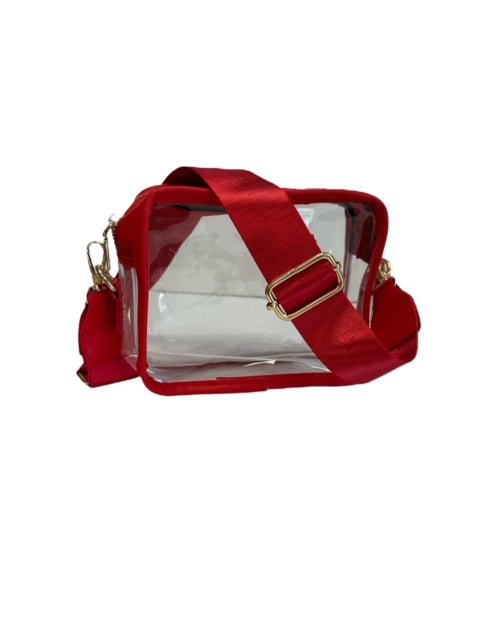 Clear Bag - Red - themonogram manor 