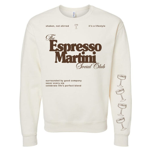 ‘Espresso Martini Social Club' Crewneck Sweatshirt - themonogram manor 