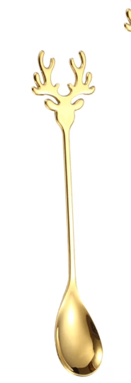 Antler Tea & Dessert Spoons - Set of 4 - themonogram manor 