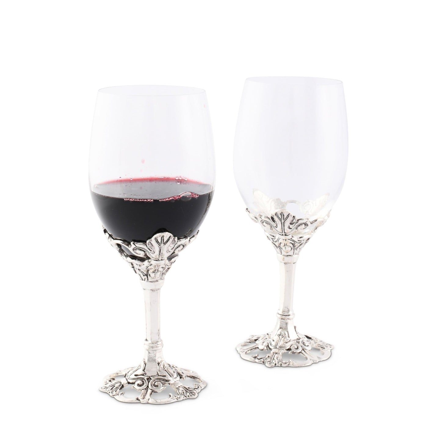 Fleur-De-Lis Wine Glasses - themonogram manor 